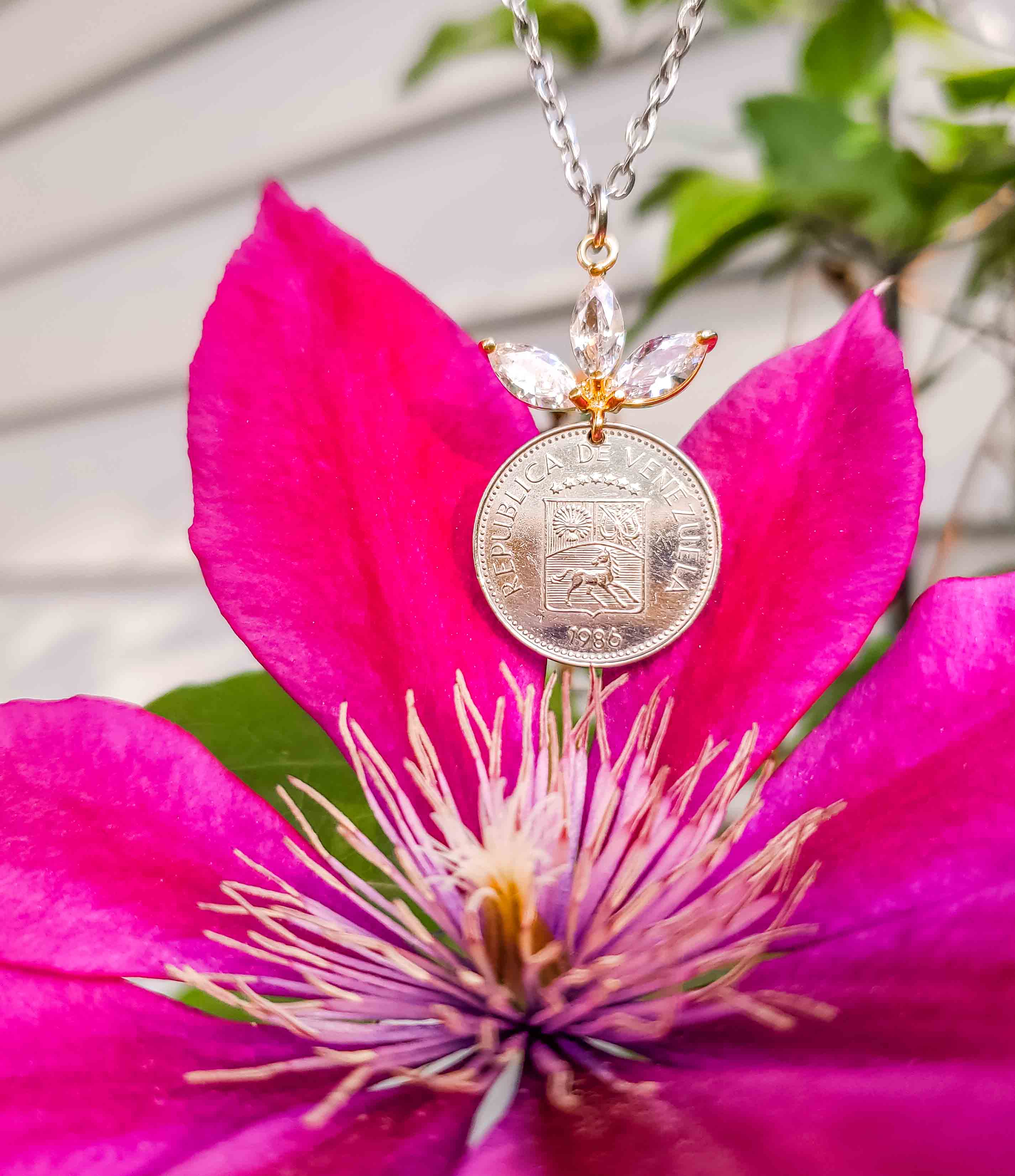 Venezuela Coin Necklace