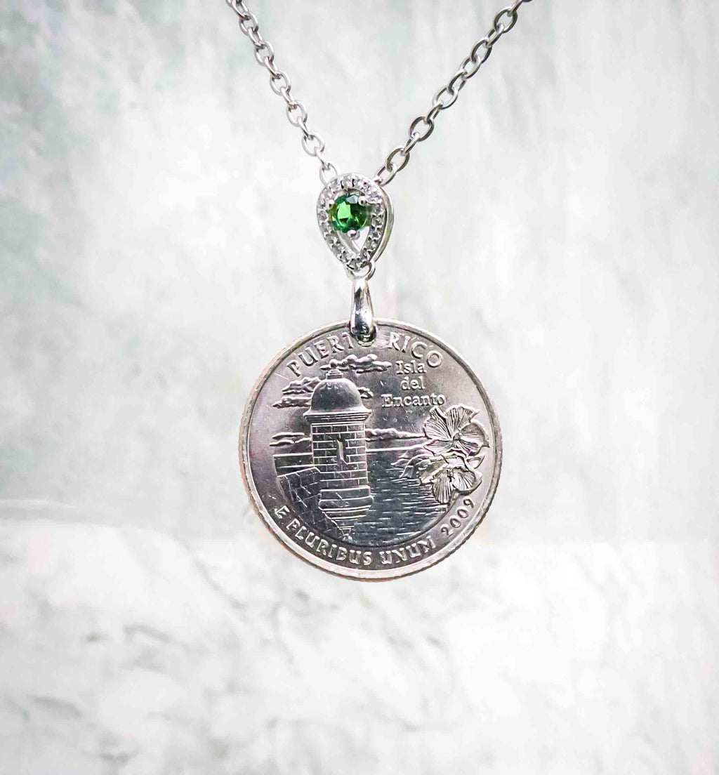 Puerto Rico Coin Necklace