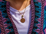 Load image into Gallery viewer, Rare 1941 Palestine Coin | Green Charm Necklace
