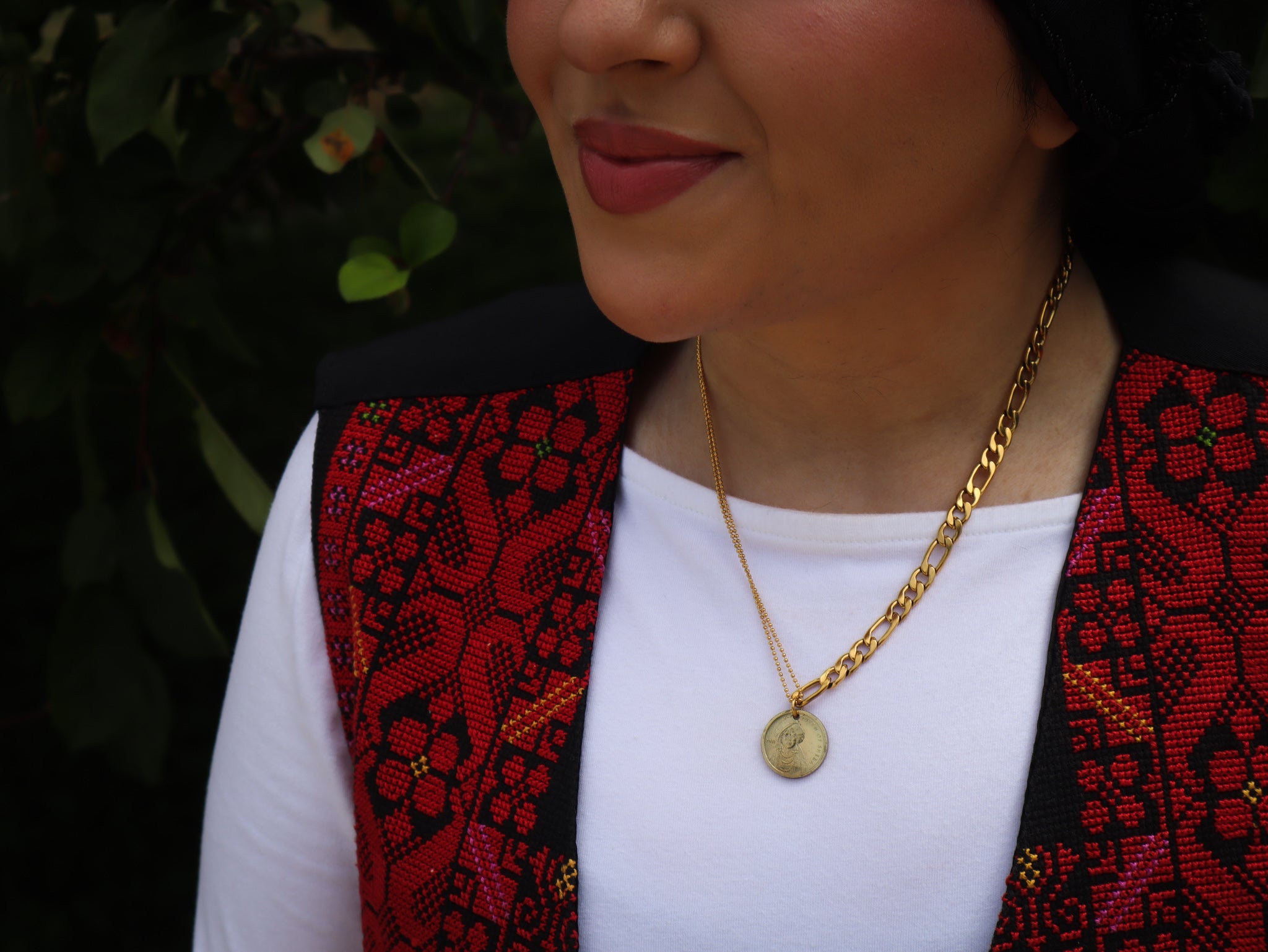 Queen of Sheba Somalia Coin Necklace