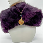 Load image into Gallery viewer, Cleopatra Egyptian Coin and Pear Charm Necklace
