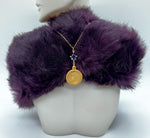 Load image into Gallery viewer, Cleopatra Egyptian Coin and Pear Charm Necklace
