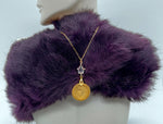 Load image into Gallery viewer, Cleopatra Egyptian Coin and Pear Charm Necklace
