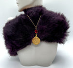 Load image into Gallery viewer, Cleopatra Egyptian Coin and Pear Charm Necklace
