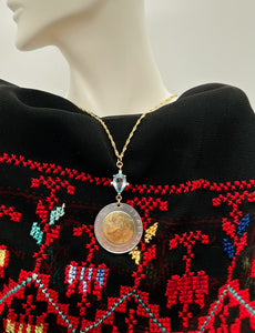 Genuine Italian Lira Coin Necklace